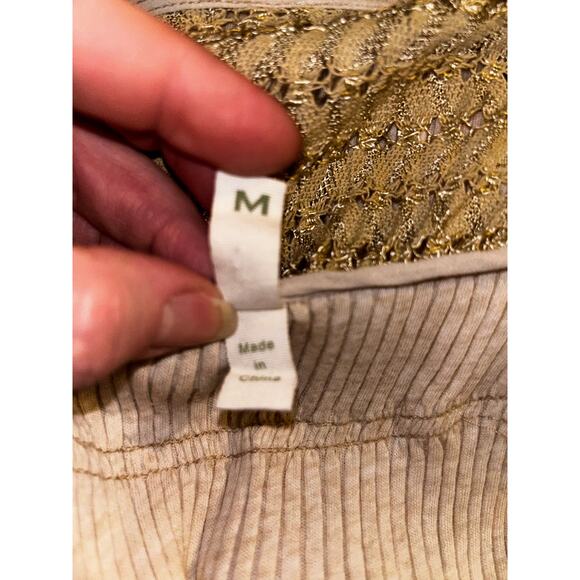 Anthropologie Tiny Boho Hippie Soft Girl Romantic Ivory Sweet Mix Vest Top - Picture 10 of 12